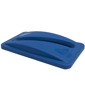 Capac deseuri hartie pentru container Slim Jim de 87 si 60 L  albastru  RUBBERMAID